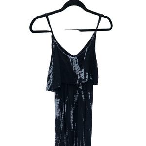 Mossimo Supply Co  size large black tie dye sun dress Maxi V-neck